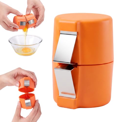 Egg Shell Opener Red - Upgraded Egg Cracking Tool for Kitchen, No Mess, Easy to Use