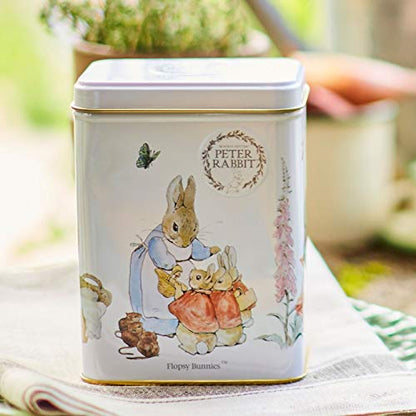 New English Teas Beatrix Potter Peter Rabbit Flopsy Bunnies Tea Tin with 40 English Afternoon Teabags