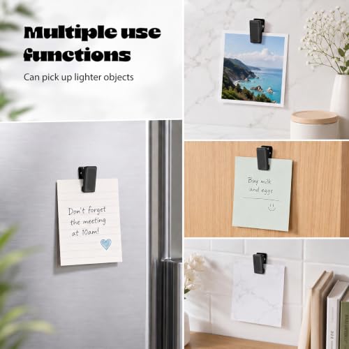 Self-Adhesive Wall Clips for Hanging - Black, 15 Pack