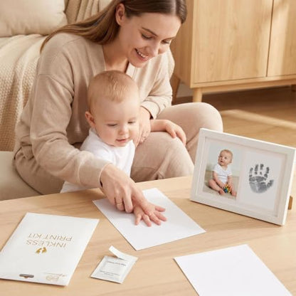Inkless Baby Hand and Footprint Kit Newborn Footprint Set - White