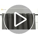 NICETOWN Christmas Window Curtains - Burgundy Red, 34x63 Inches, 1 Pair, Blackout & Thermal Insulated