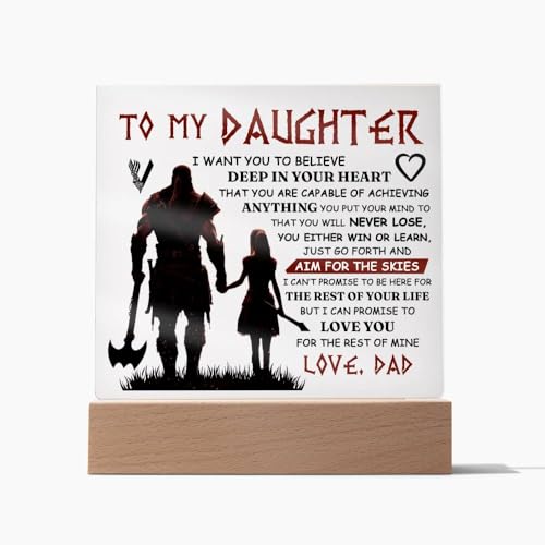 FG Mall Acrylic Plaque - Dad's Gift to Daughter Square Acrylic / Skies