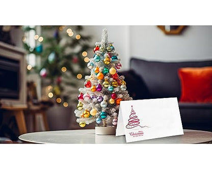 Christmas Table Place Cards Set 25 Tent Style Food Labels - Variation of Christmas / Christmas Table Place Card 03