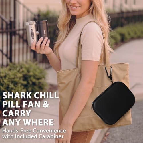 Hard Carrying Case for Shark ChillPill Fan Accessories - Custom Fit & Durable EVA Shell