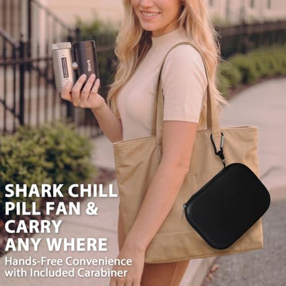 Hard Carrying Case for Shark ChillPill Fan Accessories - Custom Fit & Durable EVA Shell