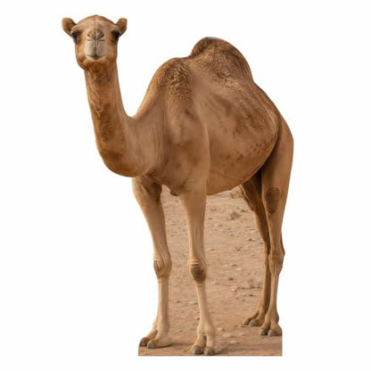 Desert Camel Cardboard Cutout Standee - 2ft Wildlife Party Decor