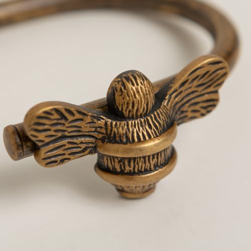 Heritage Brass Bee Curtain Tiebacks - Pair of Iron Holdbacks with Finishes