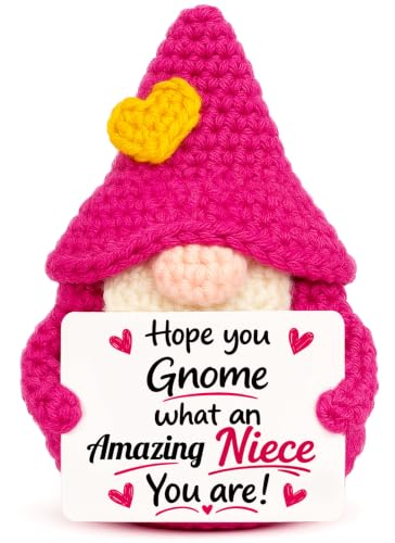 Gnome Niece Gift from Auntie - Handmade Crochet Keepsake for Birthday & Holiday