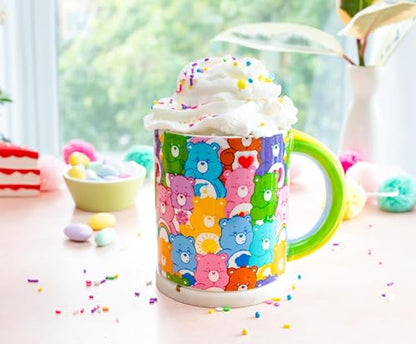 Care Bears Ceramic Mug with Rainbow Handle - 20 Ounces Fun Kitchen Drinkware
