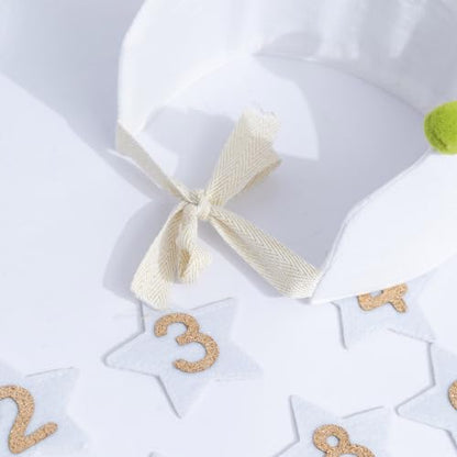 Reusable Birthday Crown with Interchangeable Numbers 1-9 - Pink, Peach & Green - Variation of 1-9hat