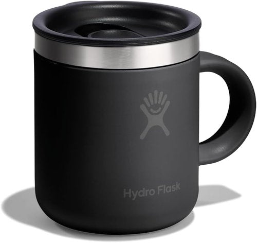 Hydro Flask Coffee Mug - Insulated Stainless Steel, Non-Spill Travel Mug | 6 Oz Tonal Black