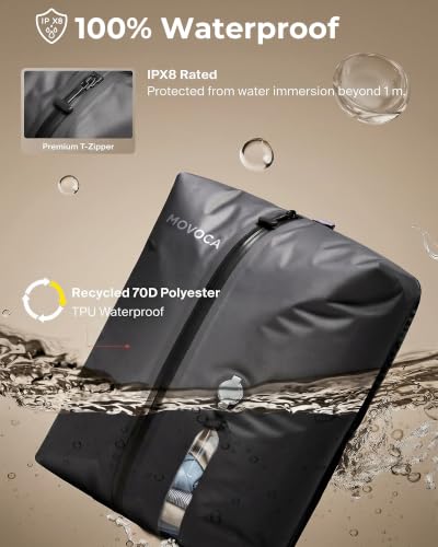 MOVOCA Travel Vacuum Bags with Pump 3 Pack Compression Packing Cubes - 18L+24L Variation