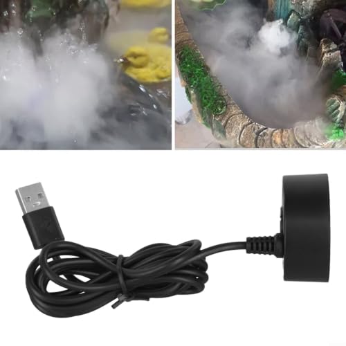 USB Mist Maker Fogger for Fountains, Ponds, Aquariums - Black