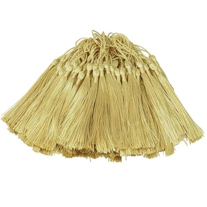 Gold Tassel Bookmark Charm Decoration - 100pcs DIY Craft Supplies