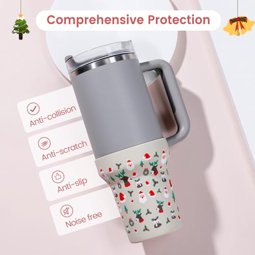 Silicone Boot Cover for Stanley 20oz & 30oz Cups - Protective Sleeve for Quencher Tumbler