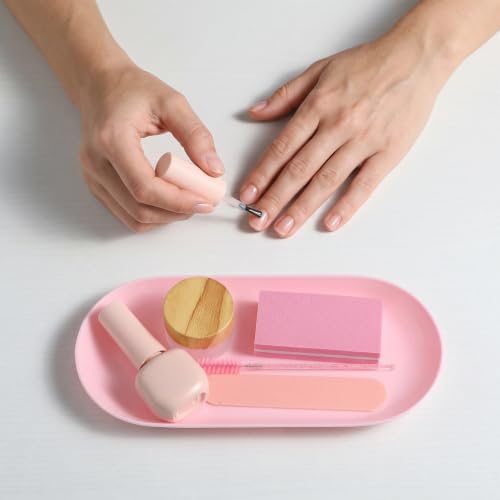Pink Plastic Nail & Jewelry Storage Trays - Set of 4