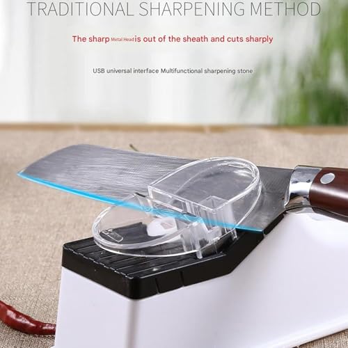 Surudoisharp Pro Electric Knife Sharpener, Electric Knife Sharpener, Knives Automatic Knives Sharpener, Hailoyear Electric Knife Sharpening (2PCS)