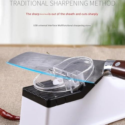 Surudoisharp Pro Electric Knife Sharpener, Electric Knife Sharpener, Knives Automatic Knives Sharpener, Hailoyear Electric Knife Sharpening (2PCS)
