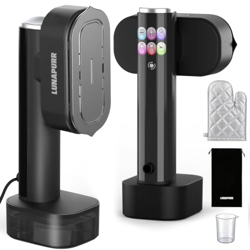Travel Garment Steamer & Iron - 2-in-1 Handheld Clothes Steamer Black