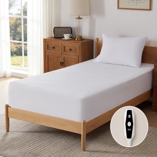 Full Size Electric Heated Mattress Pad with Fast Heating & Dual Control
