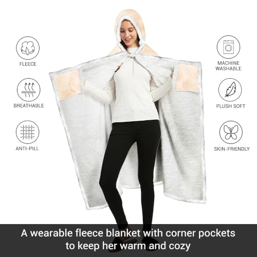 Vprintes Birthday Gift Blanket for Women - 50th Birthday Cozy Throw - September