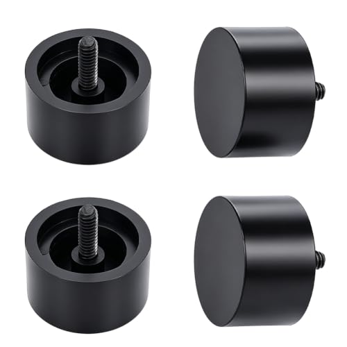 4 Pcs Black Plastic Curtain Rod Finials 34mm Diameter for Roman & Window Treatment Variation of THIS listing