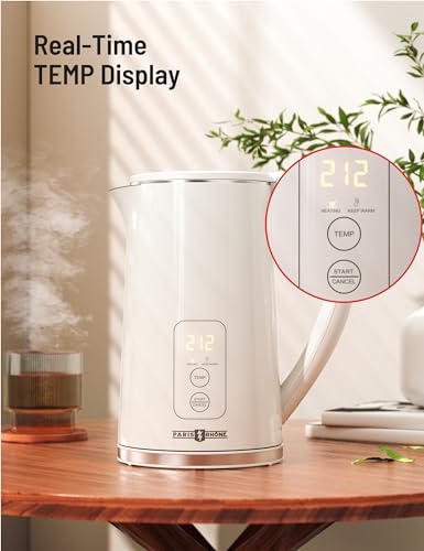 Electric Kettle Temperature Control - Ivory, 1.7L Hot Water Boiler