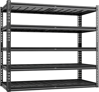 Heavy Duty Metal Shelving Unit 48x24x72 Diamond-Hole Shelving - 3030LBS Capacity, Adjustable Storage Rack