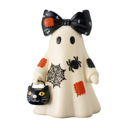Halloween Ghost Resin Figurine - 5.3 Inch Cute Spooky Decor for Tabletop