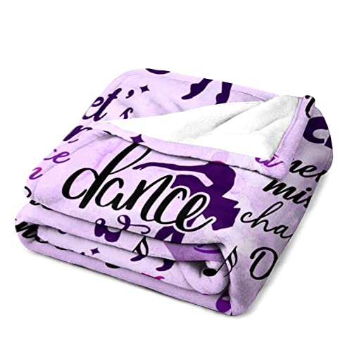Dance Life Blanket for Adults 80x60 Flannel Throw for Sofa Couch Bed All Season - Color 1