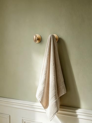2 Pack Gold Adhesive Coat Hooks - No-Drill Wall Mount Towel & Hat Hooks