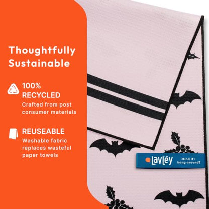 Sorta Merry Sorta Spooky Christmas Halloween Microfiber Kitchen Towel - Variation of THIS listing