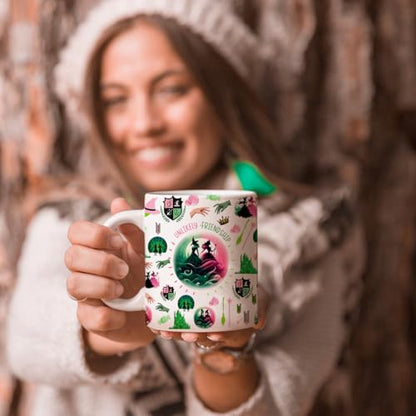 Witch Coffee Mug Broadway Musical Elphaba Glinda Gift 11 oz Ceramic Cup