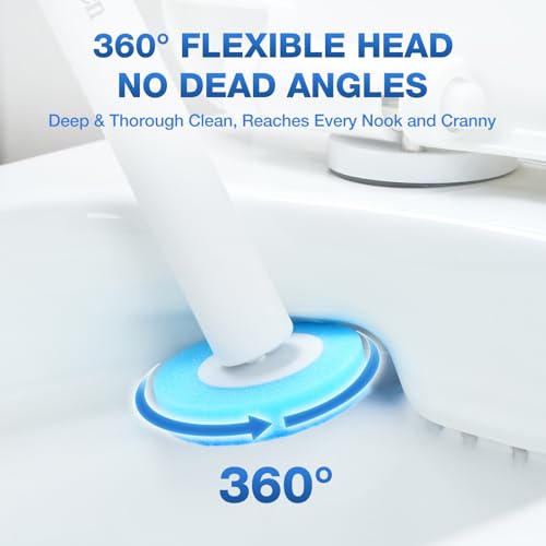 Disposable Toilet Brush System with 27 Refills and Holder - Easy Release