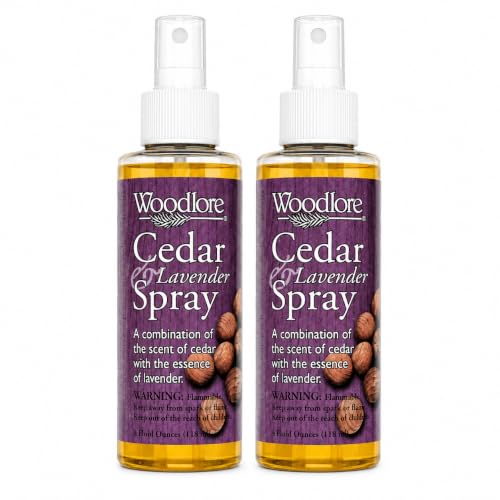 Woodlore Cedar Lavender Spray 2 Pack - Refreshes Cedar Closets & Storage