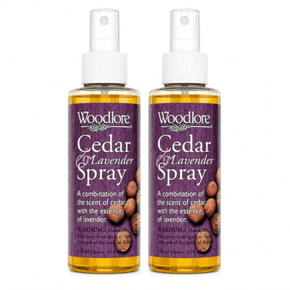 Woodlore Cedar Lavender Spray 2 Pack - Refreshes Cedar Closets & Storage