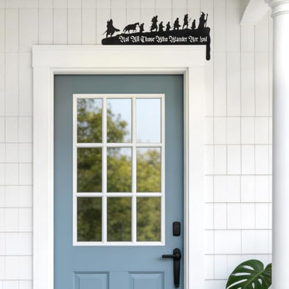 Lord Inspired Metal Door Corner Wall Art - Fantasy Home Decor