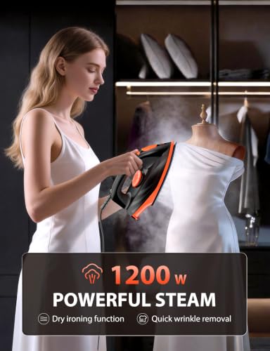 Sundu Steam Iron for Clothes with Non-Stick Ceramic Soleplate and Variable Steam