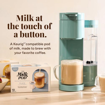 Milk Pod Plain Latte Pods Compatible with Keurig K-Cup - 6.35oz, Pack of 1