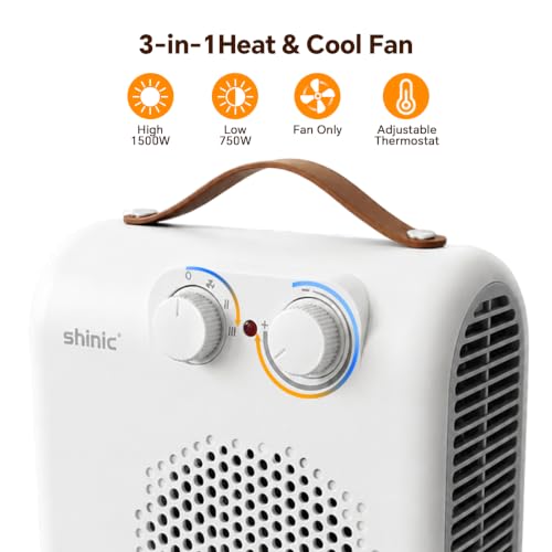 1500W Portable Electric Space Heater for Office and Indoor Use