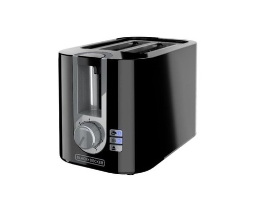 BLACK+DECKER 2-Slice Toaster, 7 Toast Shades, Removable Crumb Tray, Illuminated Bagel, Frozen and Cancel Functions