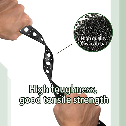 50m Black Mounting Strip for 12mm RGB Pixels - HDPE Material, 1 Inch Spacing