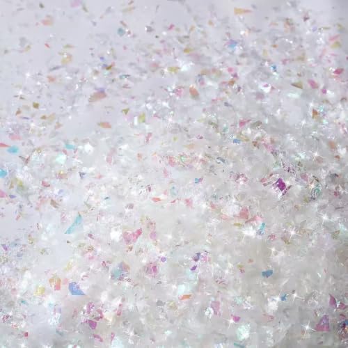 Artificial Snow Filler for Holiday Decorations, 50g Sparkling Winter Scene