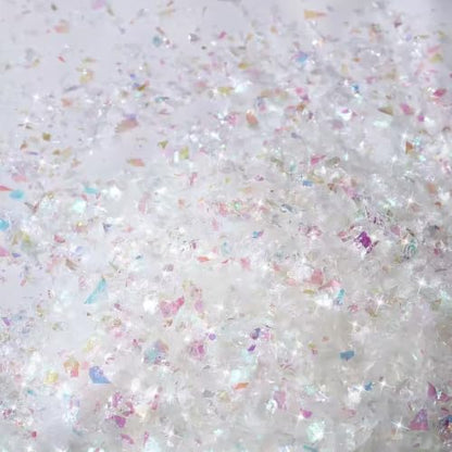Artificial Snow Filler for Holiday Decorations, 50g Sparkling Winter Scene