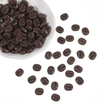 Fake Coffee Beans Decor Set - Resin Artificial Coffee Bean Props for Home & Craft