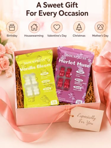Fall Wax Melts with Strong Scents - Mixed Fragrance Set, Bear Shapes