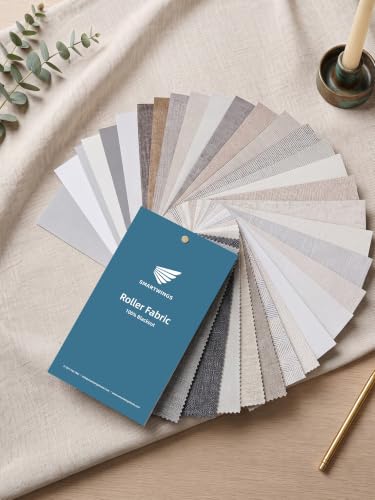 SmartWings Motorized Blackout Roller Shades Sample Fabric - A Sample Collection