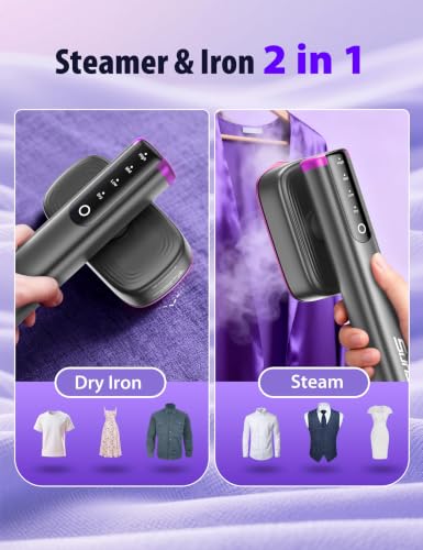 Travel Steamer for Clothes - Portable Handheld Garment Steamer Ink Blue