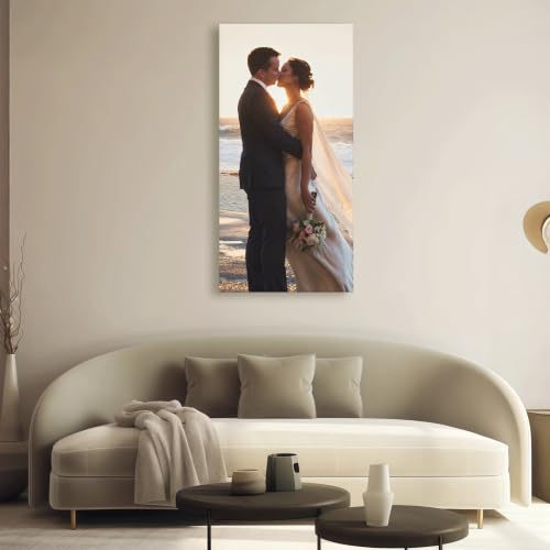 8x16 Custom Canvas Wall Art Prints with Your Photos - Ship Next Day