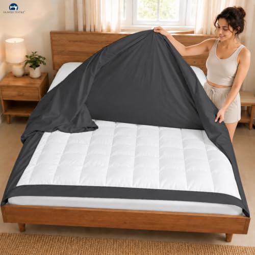 Full Grey Microfiber 3-Sided Zipper Duvet Cover Set - 5 Pieces